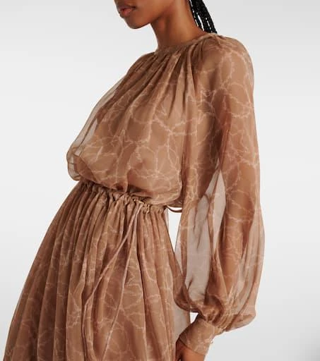 max mara silk georgette dress RRP 899 MAX MARA Green SILK Georgette Dress 10Usa_ 12UK_ 40DE_ 44IT_ 42FR