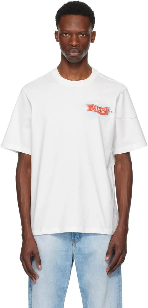 AMIRI White 'AMIRI For the World' T-shirt 1