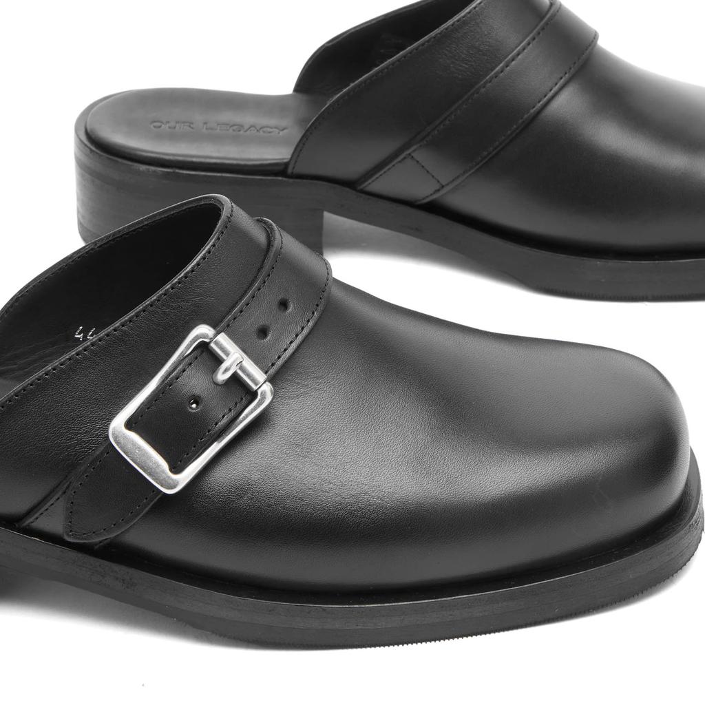 OUR LEGACY ブラック camion mule 41 Our Legacy - Camion Mule Black Leather | Our Legacy