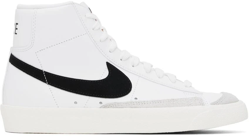 NIKE White Blazer Mid '77 Vintage Sneakers 1
