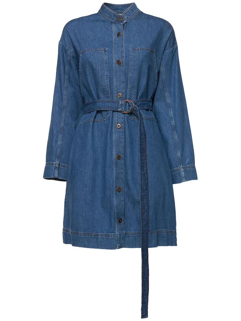 WEEKEND MAX MARA Finito Belted Denim Dress 1