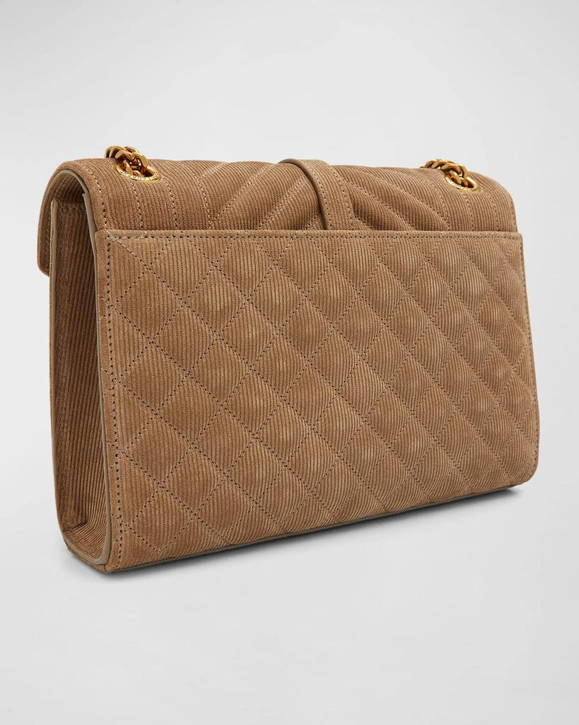 Yves Saint Laurent Envelope Triquilt Medium YSL Shoulder Bag in Corduroy 6