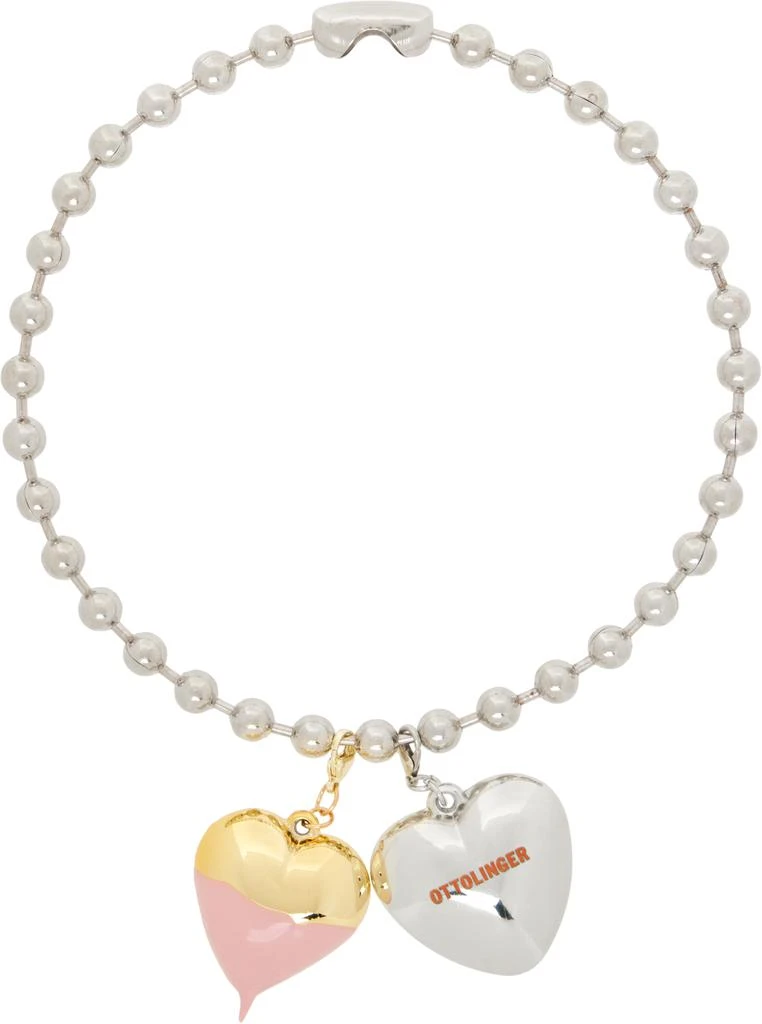 Ottolinger Silver Otto Heart Necklace 1