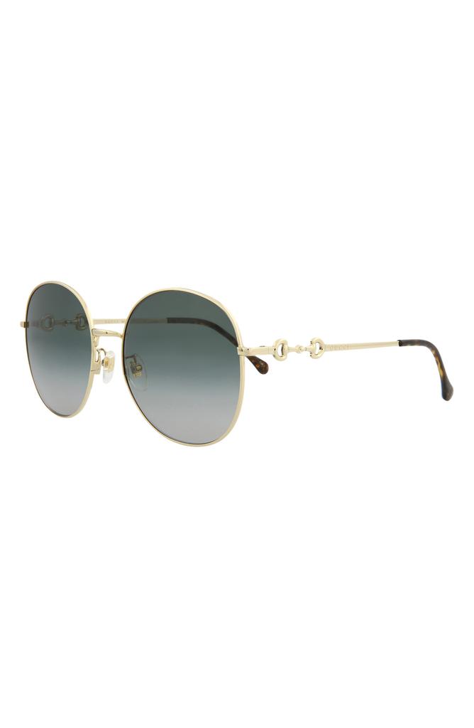 Gucci 59mm Round Sunglasses