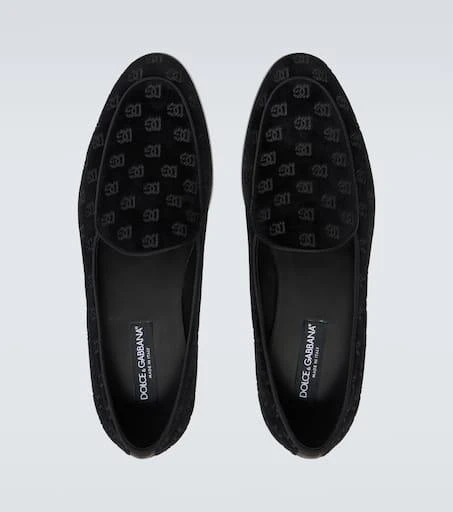 Dolce 
Gabbana Vivaldi velvet loafers 4