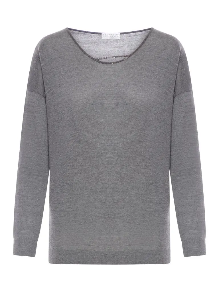 Brunello Cucinelli Sweater with Monili decoration