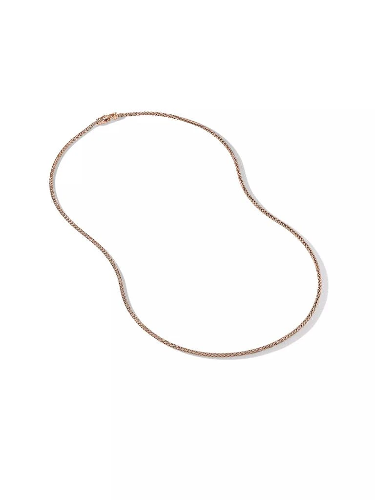 David Yurman Wheat Chain Necklace in 18K Rose Gold 3