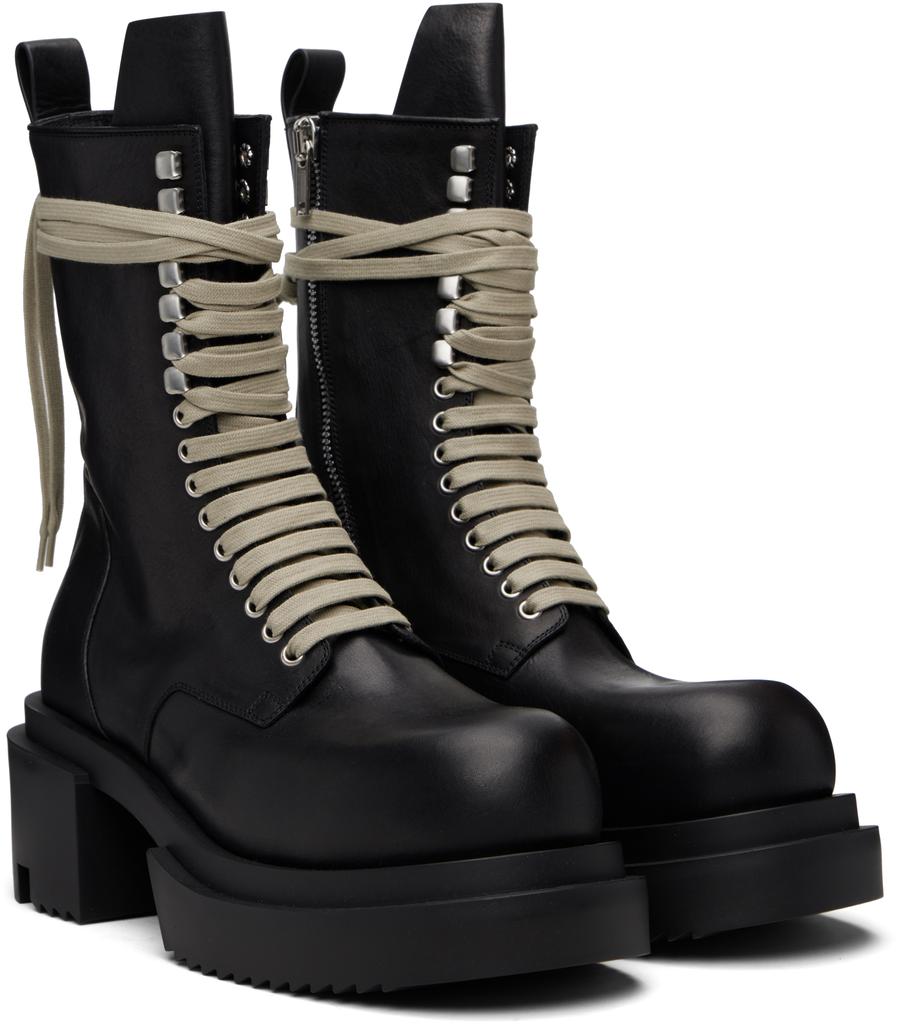 【Rick Owens】 Black Low Army Bogun Boots Rick Owens Black Low Army Bogun Boots Rick Owens