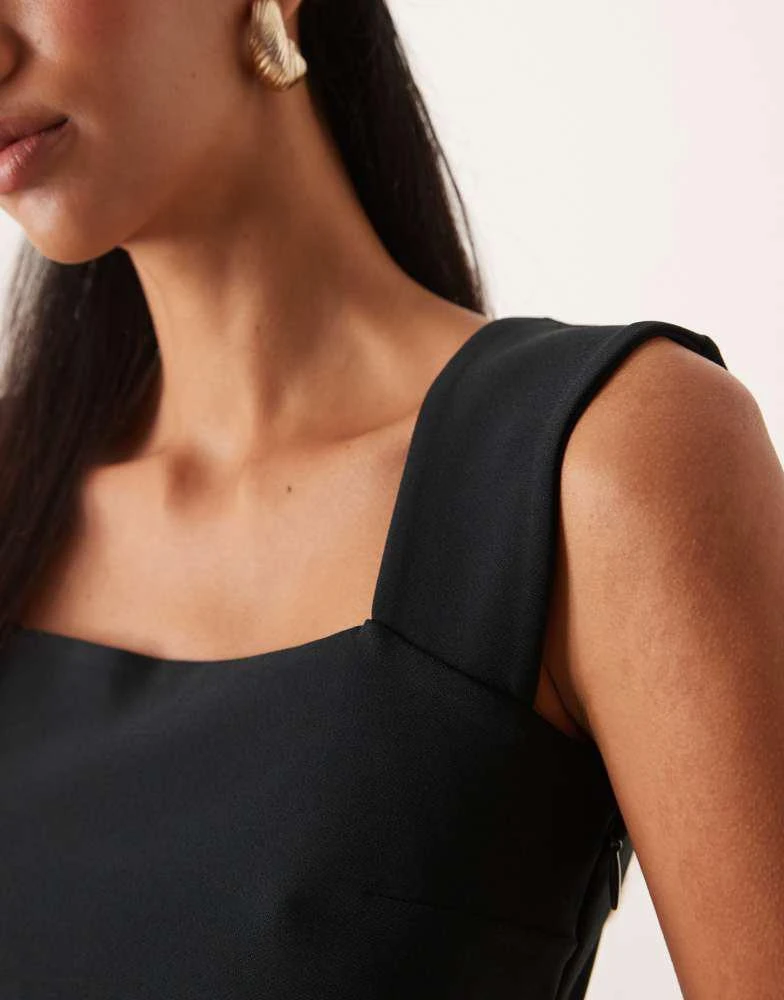 Abercrombie & Fitch Abercrombie & Fitch sheer babydoll cami top in black 3