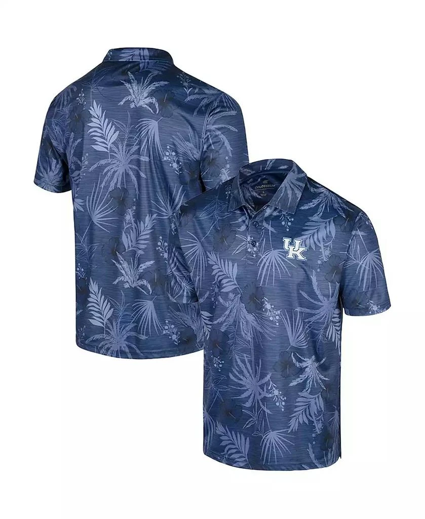 Colosseum Men's Royal Kentucky Wildcats Big and Tall Palms Polo Shirt 1