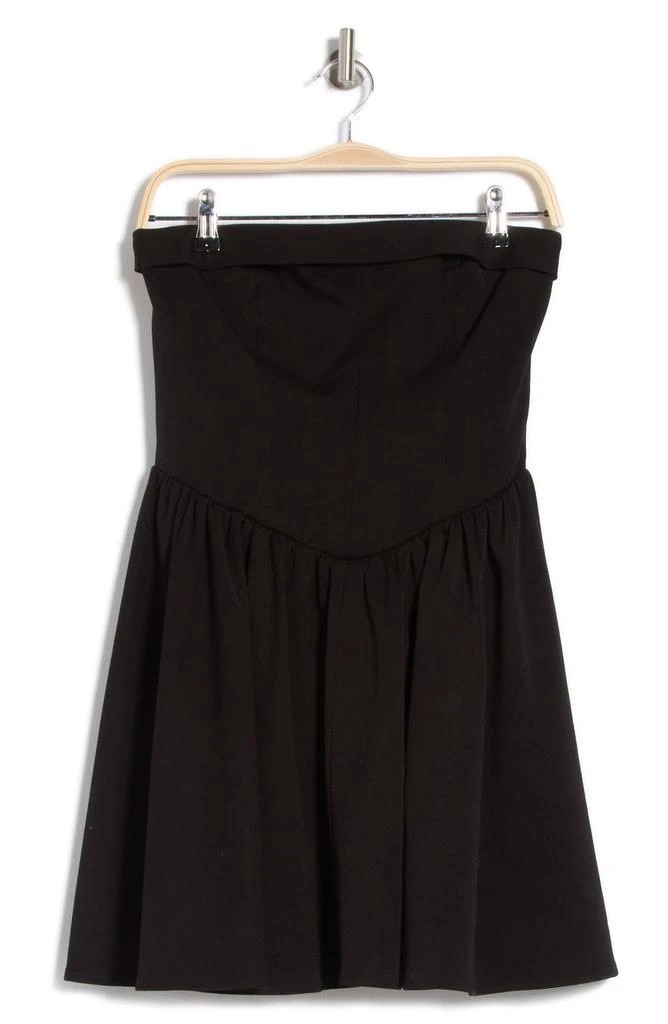 Wayf Strapless Basque Waist Minidress 3
