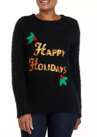 Joyland Womens Happy Holidays Sweater 1