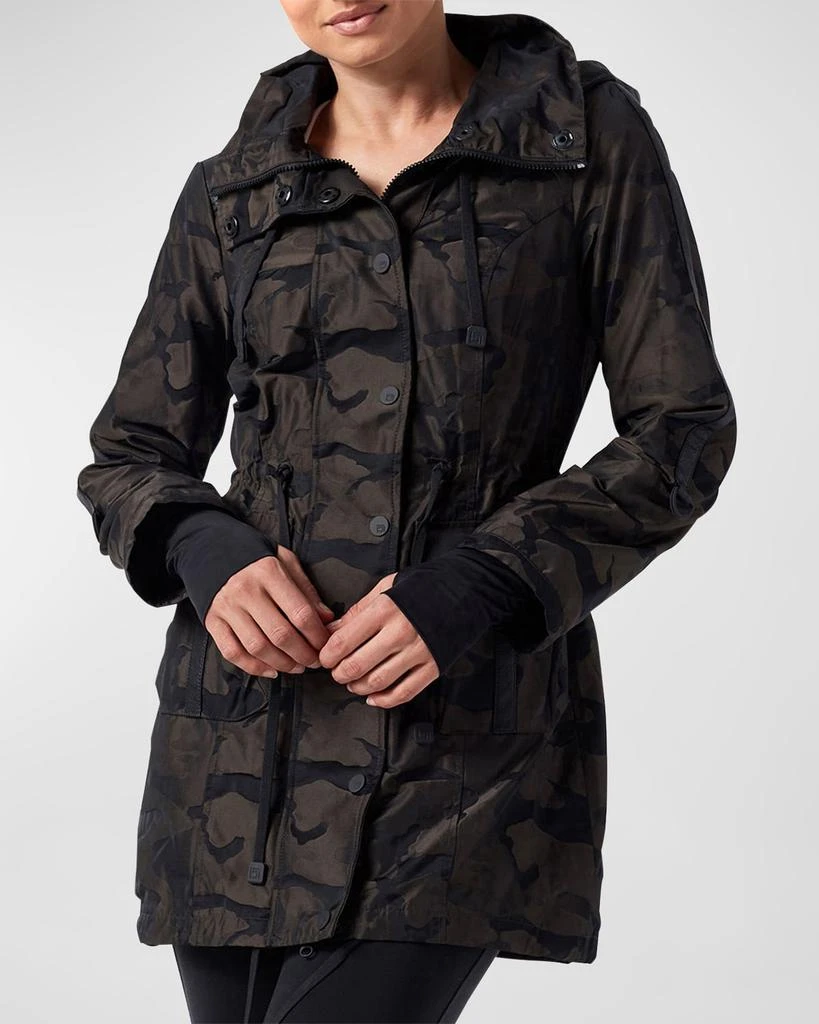 Blanc Noir Camo-Print Hooded Anorak Jacket 1