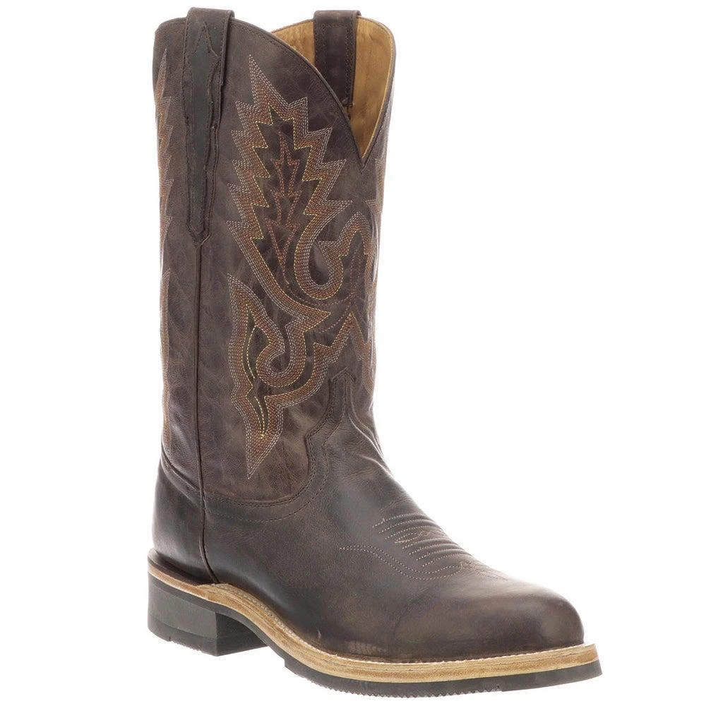 Lucchese Rusty Embroidery Round Toe Cowboy Boots 2