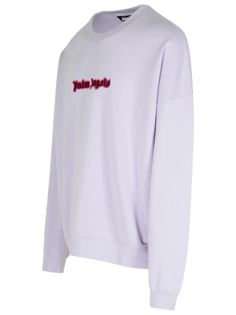 Palm Angels neon Lilac Cotton Sweatshirt 2