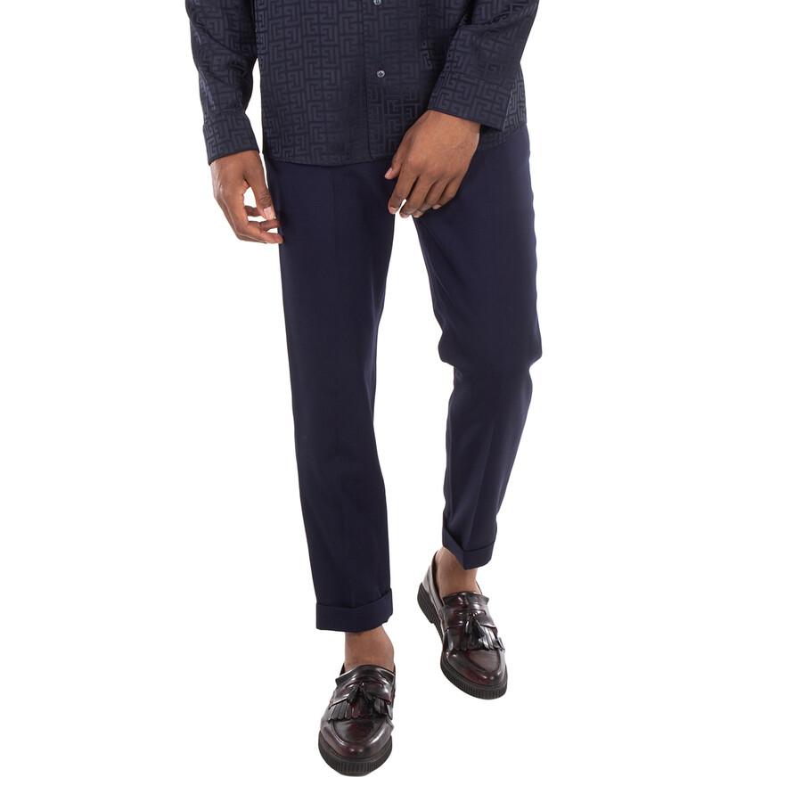 Balmain Men's Marine Slim Fit Tailored Trousers