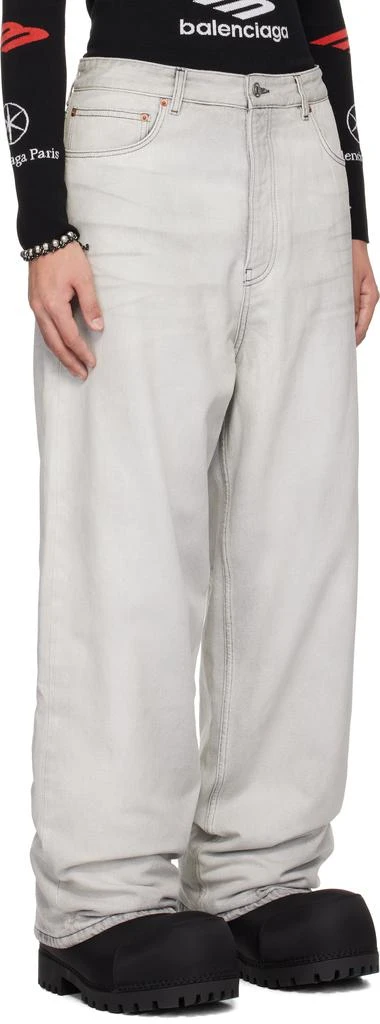 Balenciaga Gray Waterproof Denim Jeans 2