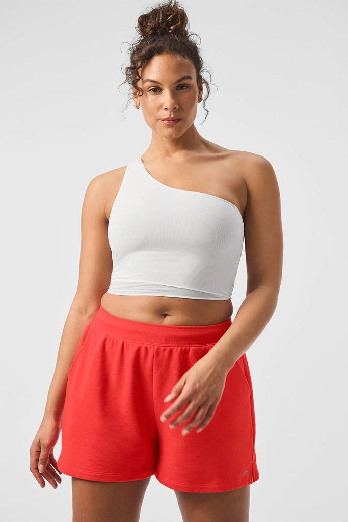 Alo Mesh Sheer Illusion Tank - White 8