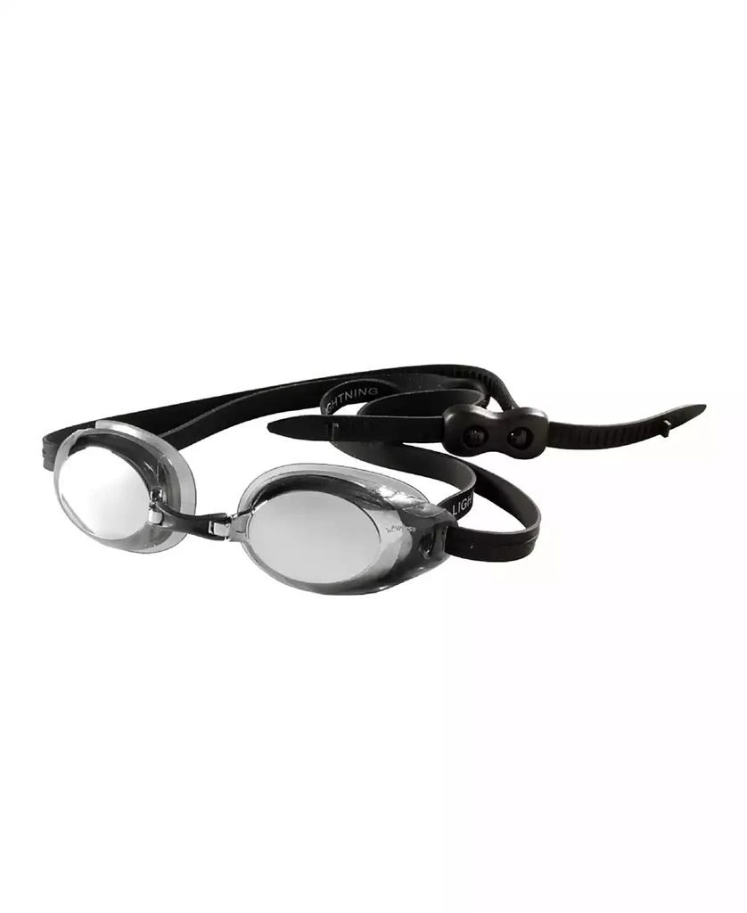 FINIS Mens Silver/Mirror Adjustable Swim Goggles, Unisex 1