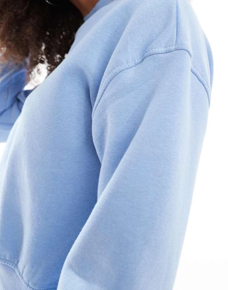 Pull&Bear Pull&Bear boxy sweater in pale blue 4