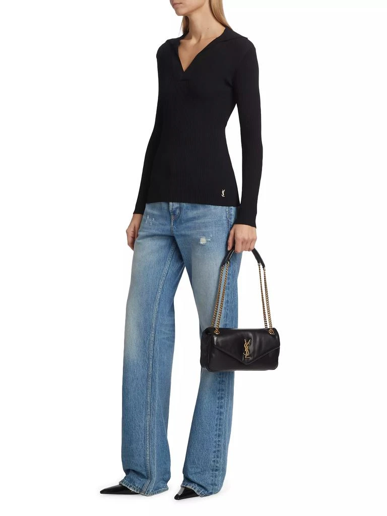 Yves Saint Laurent Calypso Shoulder Bag in Lambskin 2