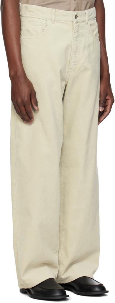 パンツ AURALEE Finx Corduroy Pants Khaki Beige Auralee Men's Finx Corduroy Trousers in Khaki/Beige Auralee