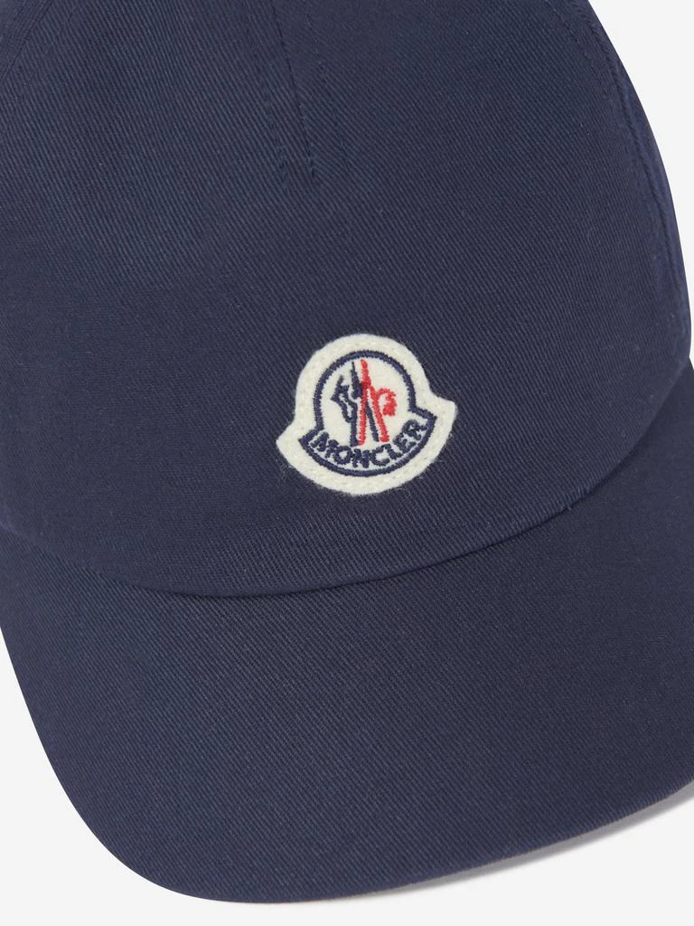 Moncler Baby Boys Logo Cap in Navy 3