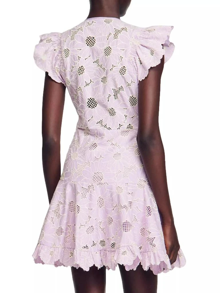 Sandro Daisy Guipure Short Dress 3