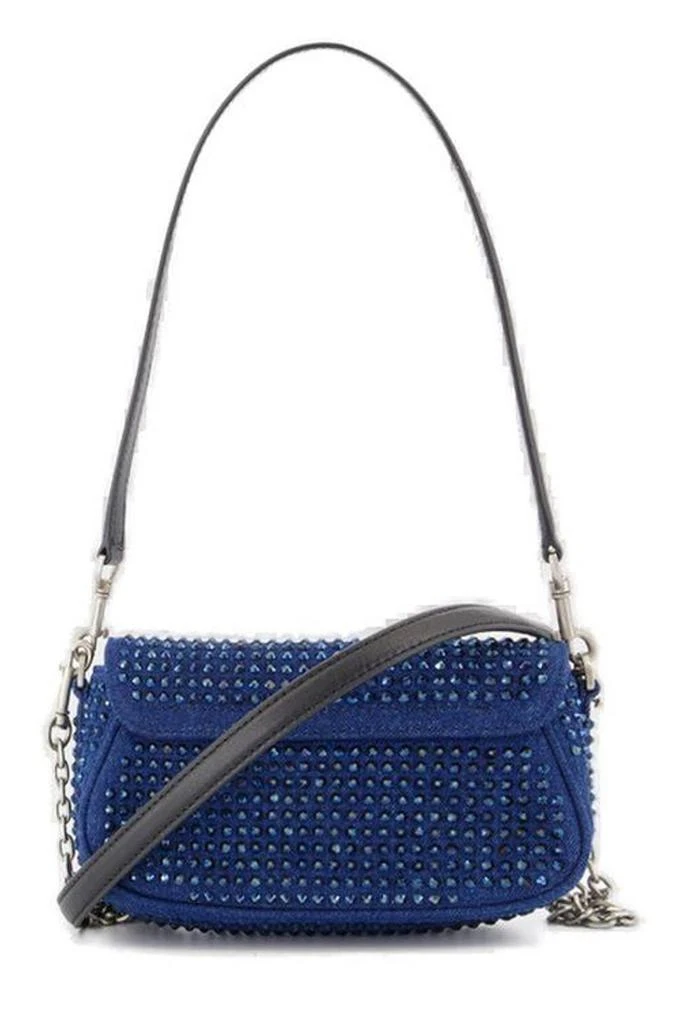 Marc Jacobs Marc Jacobs The Crystal Denim Clover Shoulder Bag 2