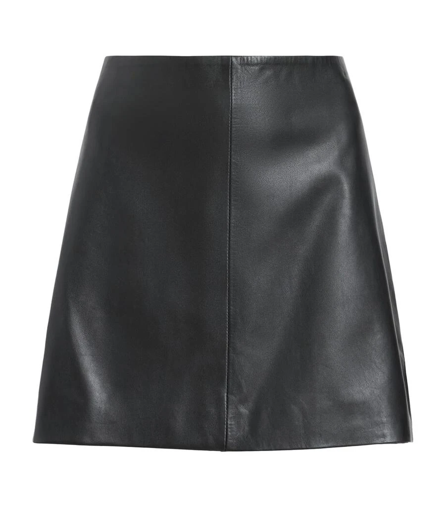 ALL SAINTS Leather Renai Mini Skirt 1