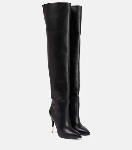 Tom Ford Embellished leather over-the-knee boots 1