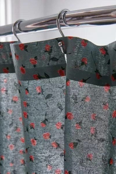 Urban Outfitters Rosebud Shower Curtain 3