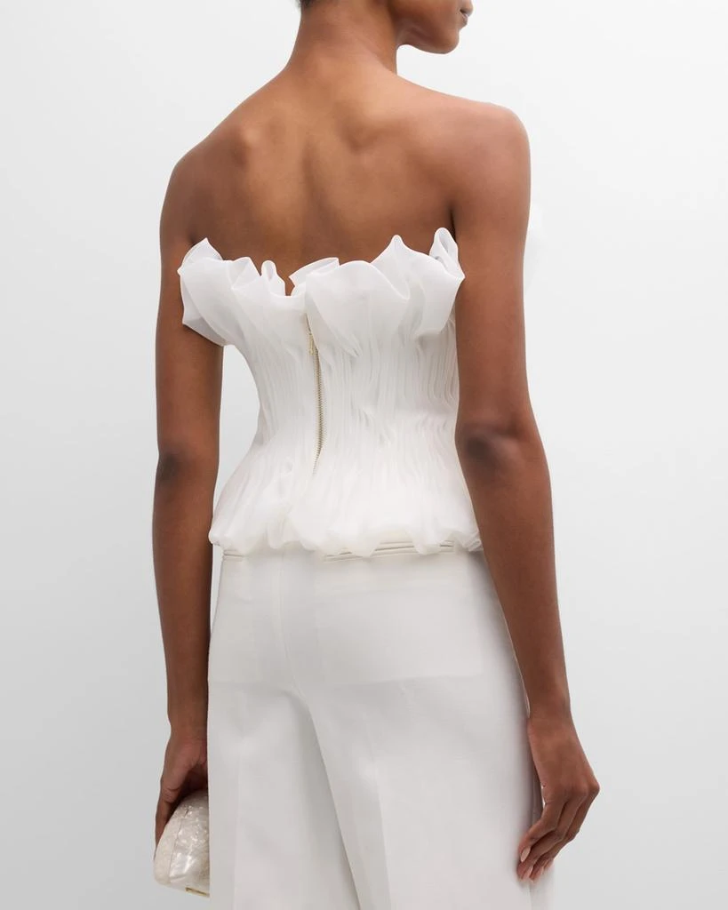 Acler Clements Strapless Frilled Top 3