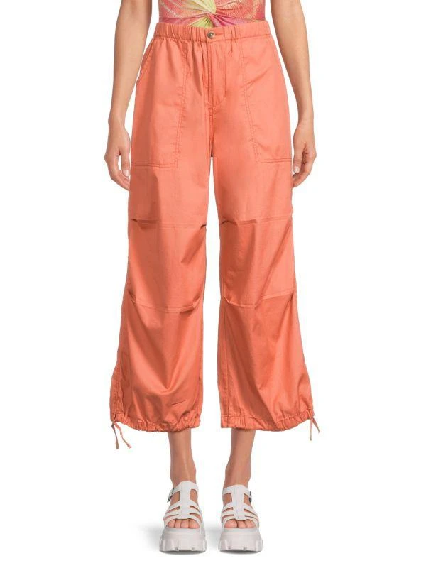 Kensie Drawstring Hem Cropped Joggers 1