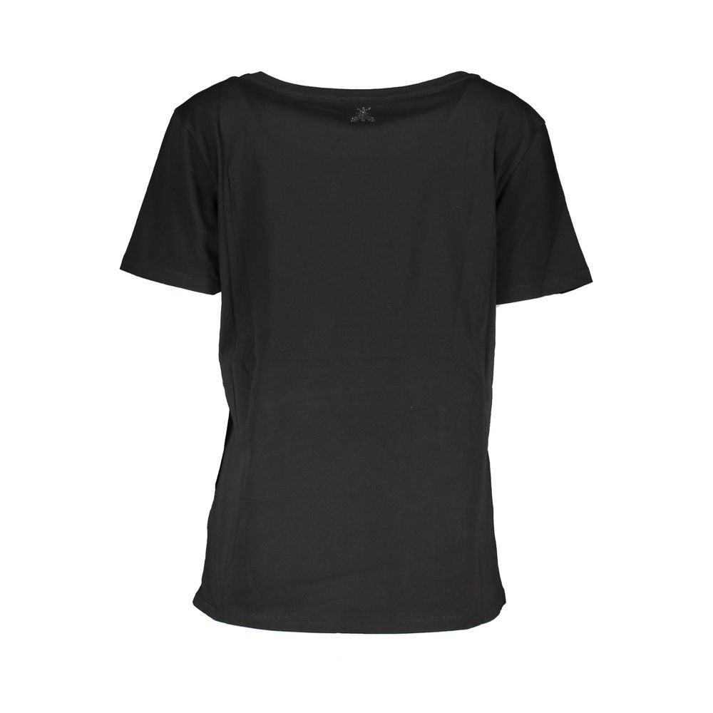 PATRIZIA Chic Short Sleeve Wide Neck Tee with Contrast Women's Details