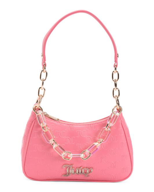 JUICY COUTURE☆small ディアマンテロゴ ショルダーバッグ Juicy Couture Juicy Couture small diamante logo shoulder bag