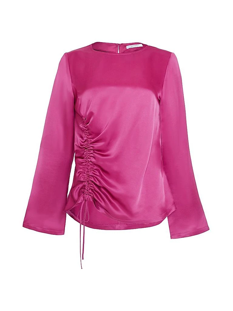Santorelli Fabi Satin Ruched Top 1