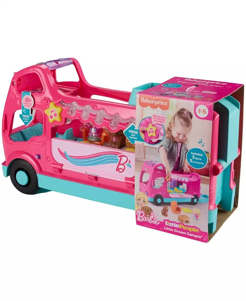 Little People Fisher-Price Barbie Little Dreamcamper RV Playset with Music, Lights and 2 Figures 5