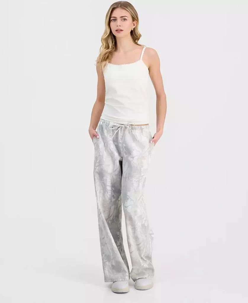 Vanilla Star Juniors' Woodland Camo Drawstring Jeans