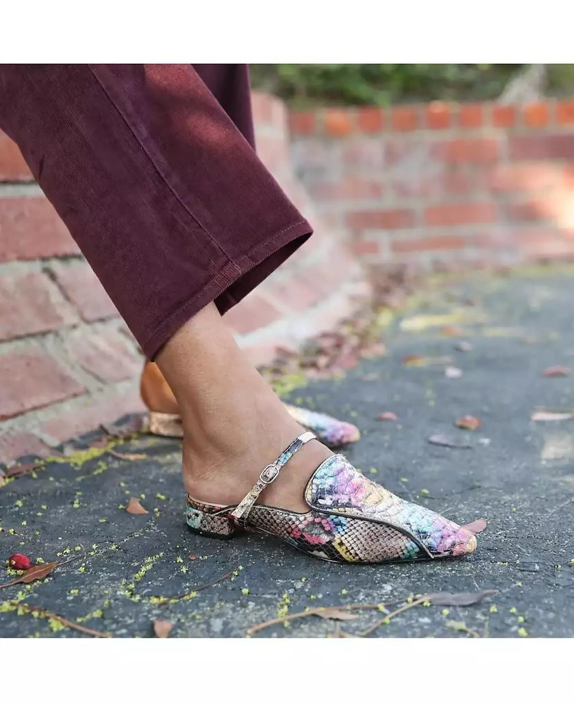 Alterre Women
s Painted Snake Twiggy Customizable Pointed Loafer Slides 2