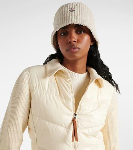 Moncler Logo corduroy bucket hat Hats BeyondStyle