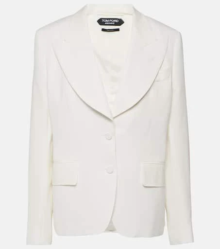 Tom Ford Single-breasted silk blazer 1