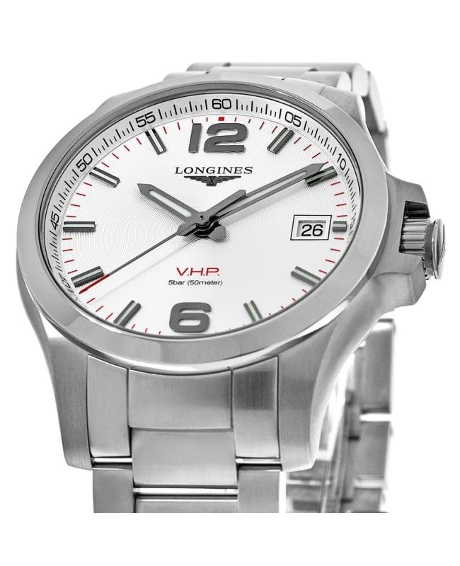 Longines Longines Conquest V.H.P. Stainless Steel Silver Dial Men
s Watch L3.716.4.76.6 3