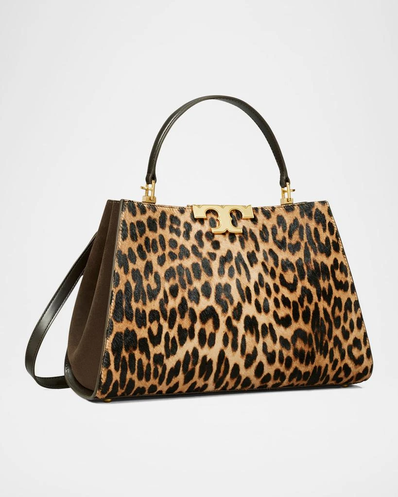 Tory Burch Eleanor Leopard Calf Hair Satchel Bag 2