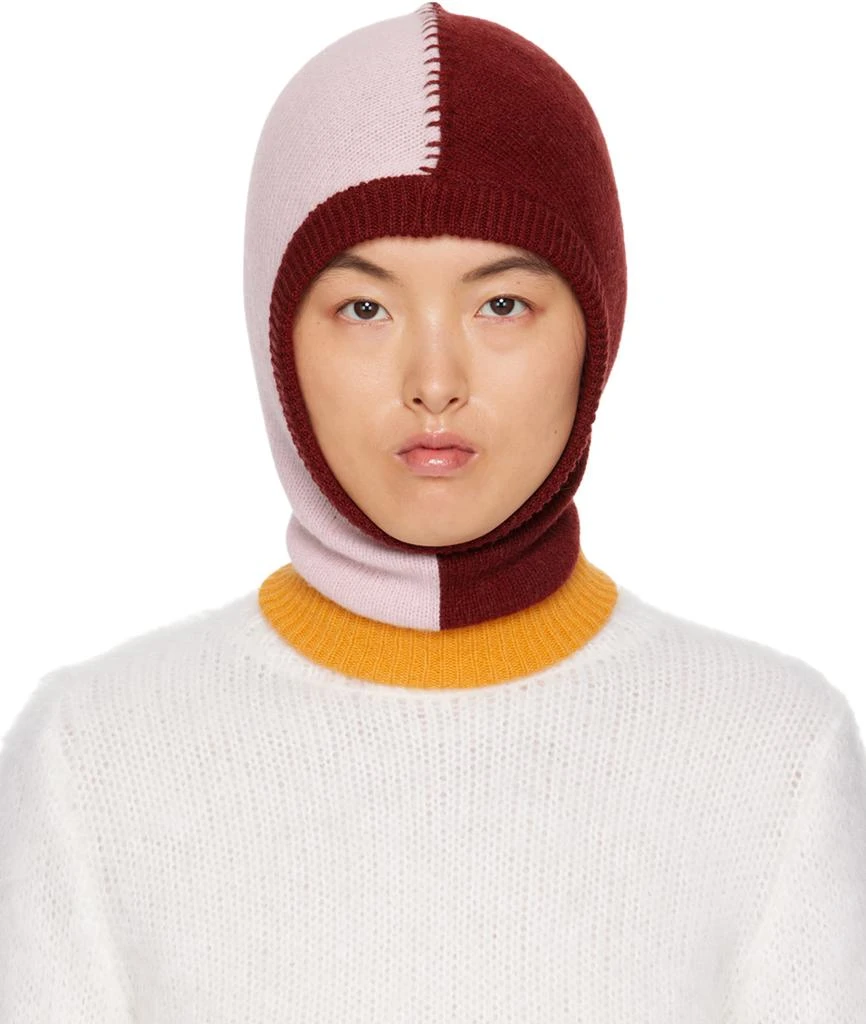 Marni Pink & Red Colorblock Balaclava 1