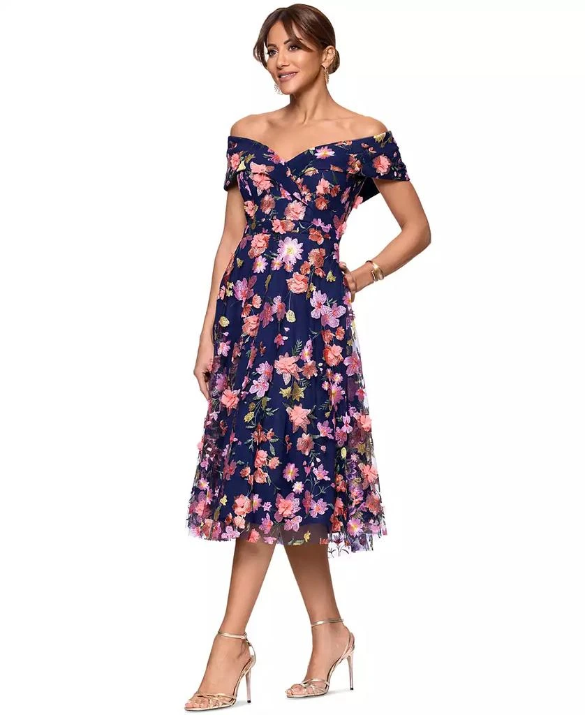 Women's Off-The-Shoulder Embroidered Floral Dress  On Sale Now with Up to  65% Off | Discover Exclusive Deals & Savings at BeyondStyle  Authentic XSCAPE  dress|women's fashion|dresses with Limited-Time Discounts, Free Shipping,