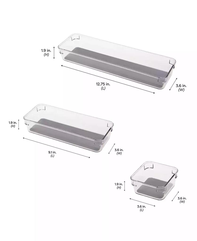 Simplify Multipurpose Drawer Organizers, 4 Pack