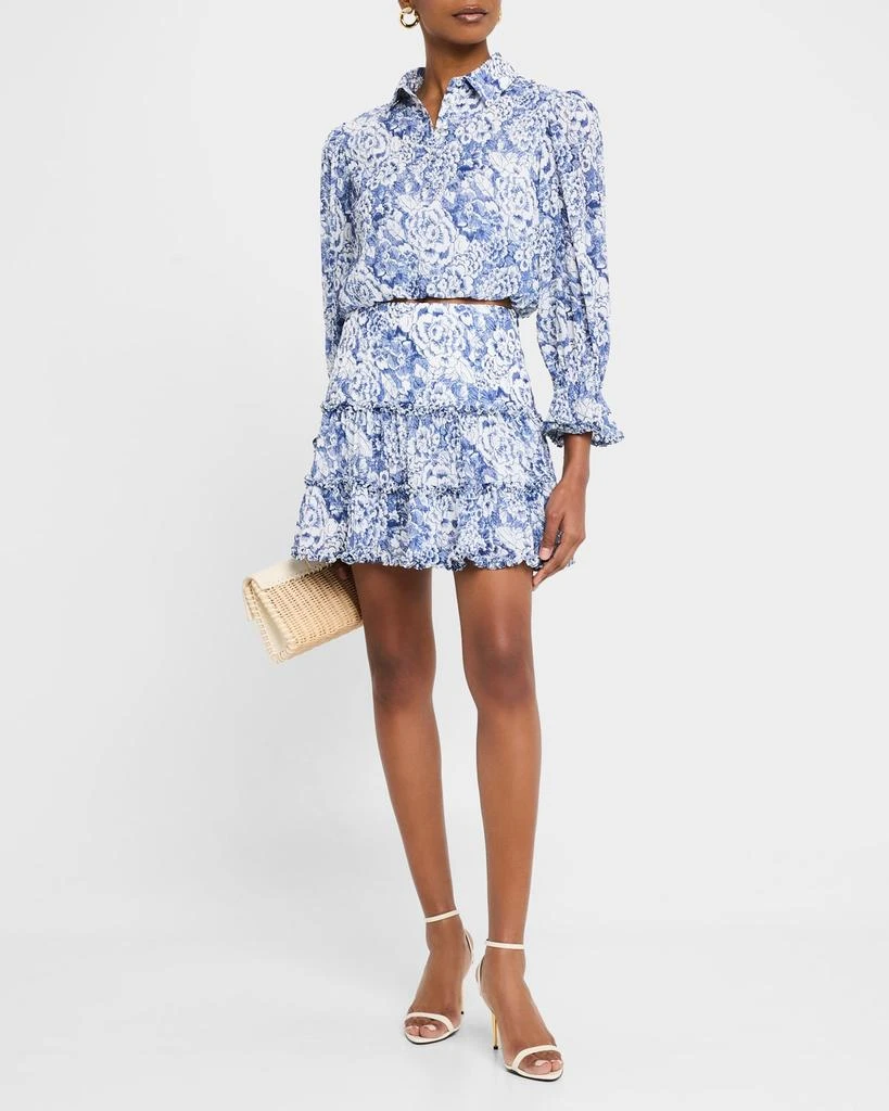 Cinq a Sept Thea Sketchbook Floral Mini Skirt 2
