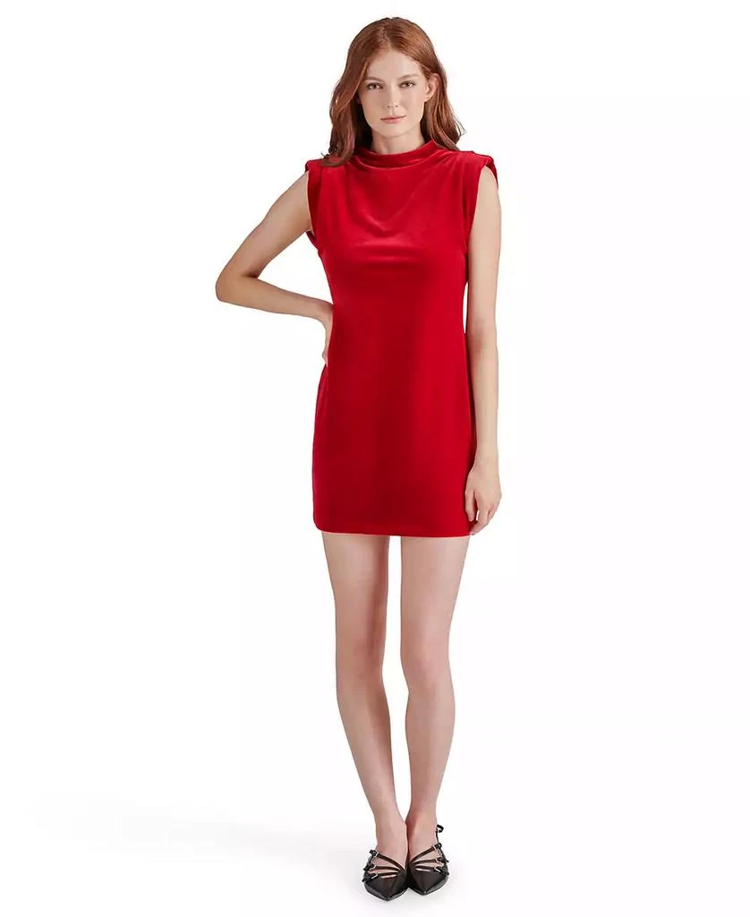 Steve Madden Women's Astoria Velvet Mini Dress 4
