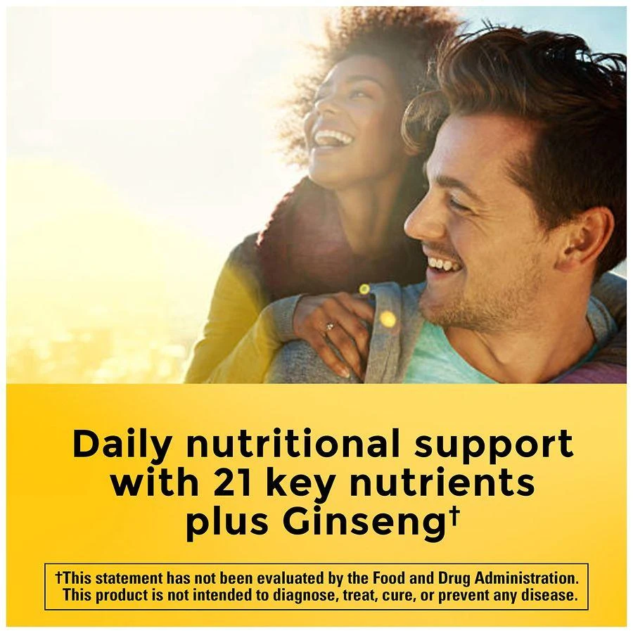 Nature Made Multi + Ginseng Energy Capsules Multivitamin for Women & Men 60 2
